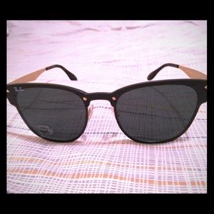RayBan Women’s black and light gold sunglasses